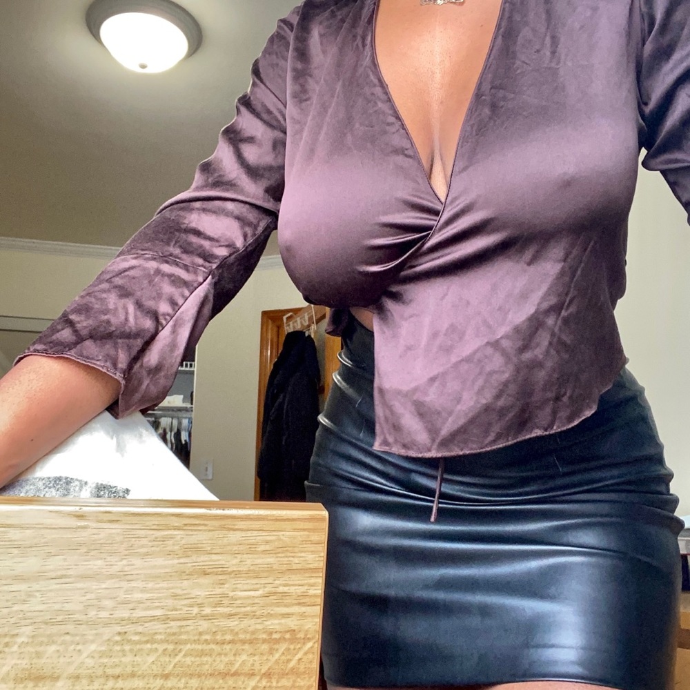Brown vintage top